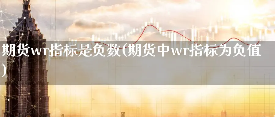 期货wr指标是负数(期货中wr指标为负值)_https://www.xmhbzsgs.com_期货入门_第1张