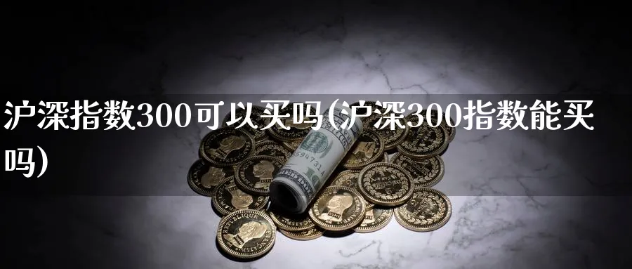 沪深指数300可以买吗(沪深300指数能买吗)_https://www.xmhbzsgs.com_期货入门_第1张