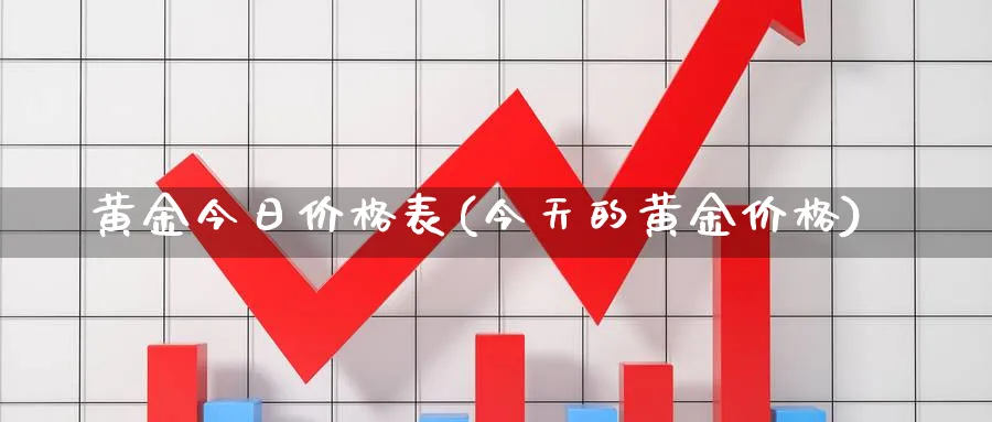 黄金今日价格表(今天的黄金价格)_https://www.xmhbzsgs.com_期货百科_第1张