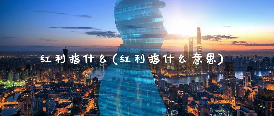 红利指什么(红利指什么意思)_https://www.xmhbzsgs.com_内盘期货_第1张