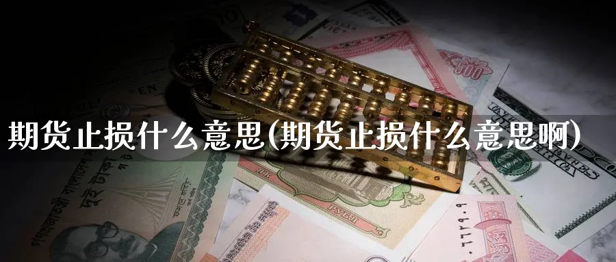 期货止损什么意思(期货止损什么意思啊)_https://www.xmhbzsgs.com_原油期货_第1张