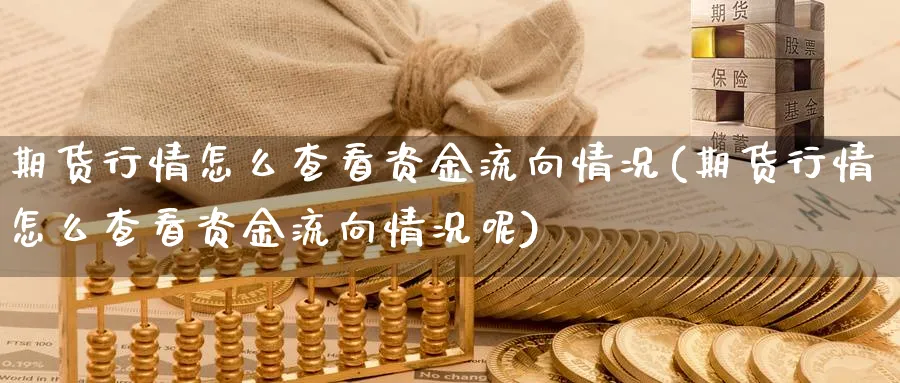 期货行情怎么查看资金流向情况(期货行情怎么查看资金流向情况呢)_https://www.xmhbzsgs.com_原油期货_第1张